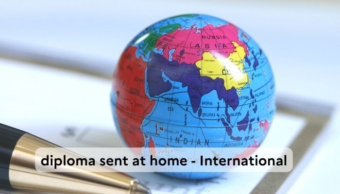 Diploma sent to international
