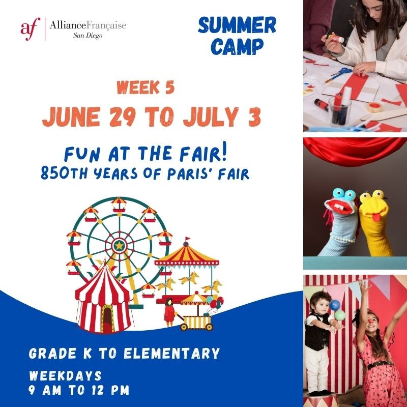 Week 5 - Fun at the fair - June 29 to July 3