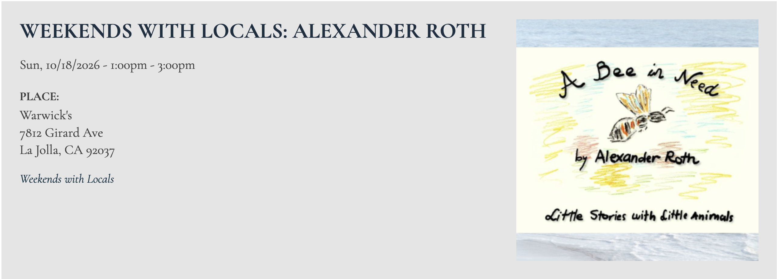 Weekends with Locals: Alexander Roth