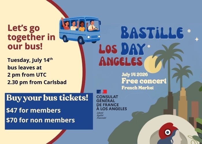 Day trip in Bus to Los Angeles Bastille Day