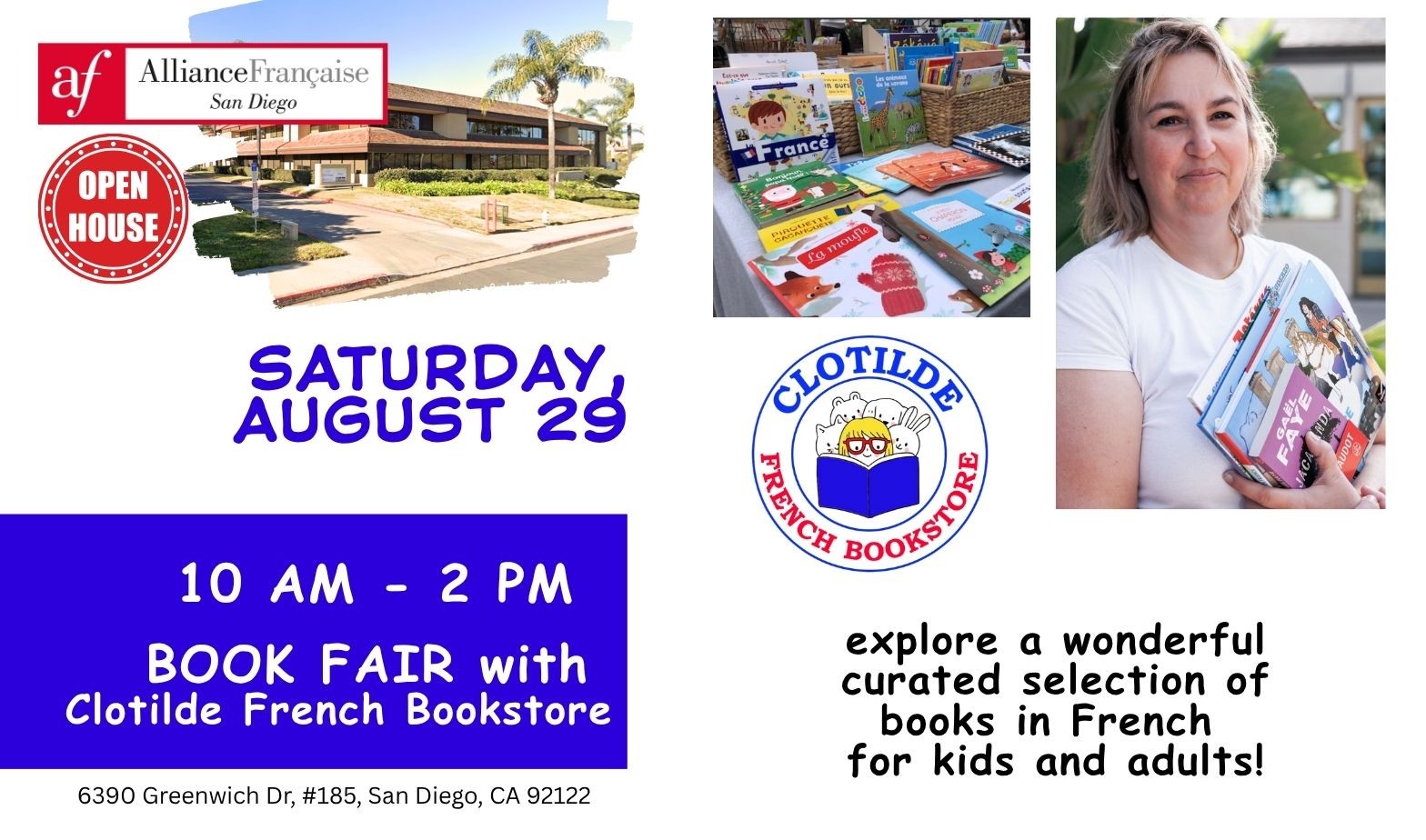 Book Fair with Clotilde French Bookstore - Open House
